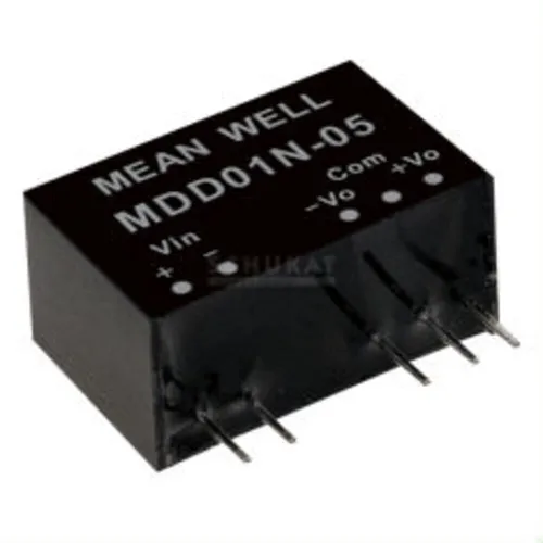 MEANWELL MDD01N-15, DC DC-Wandler, 24:15V 34mA 1W