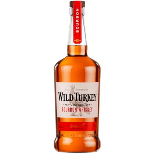 Wild Turkey Kentucky Straight Bourbon Whiskey - charaktervoller Whiskey - ideal für Cocktails - 40,5% Vol. Alkohol - 1 x 0,7 l