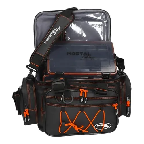 Mostal Anglertasche Taipan 710 wasserdichte Angeltasche mit 4 Boxen