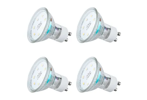 SEBSON LED-Leuchtmittel LED Lampe GU10 warmweiß 3,5W 300lm Strahler 230V Leuchtmittel, GU10, 4 St., Warmweiß, Einbaustrahler 230V
