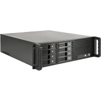 IPC 3U-3508 Server-Gehäuse schwarz, 3 Höheneinheiten - Robustes ATX-Gehäuse mit 2 externen 5,25 Zoll und 2 internen 2,5 Zoll Einbauschächten, ideal für leistungsstarke Serverlösungen.
