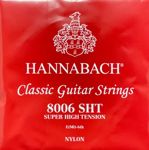 Hannabach 800SHT - super high, Nylon, Gitarrensaiten, Satz oder Einzelsaiten