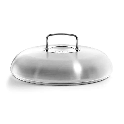 Fissler Original-Profi Collection Edelstahl Hochraum-Deckel 24 cm - Deckel für Töpfe, Pfannen und Servierpfannen, backofengeeignet und spülmaschinenfest für müheloses Kochen und Reinigen.