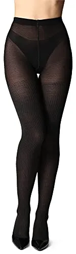 Bellivalini Damen Strumpfhose aus Baumwolle BLV-1115 (Graphite, S)