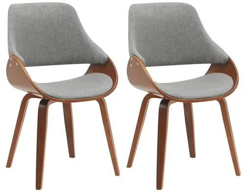 Küchen- und Esszimmerstühle Grau von CLP