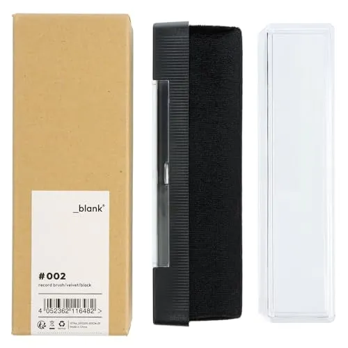 _blank #002 | Antistatik Schallplattenbürste | Plattenbürste | Samt | Vinyl Reinigung | antistatisch | schwarz