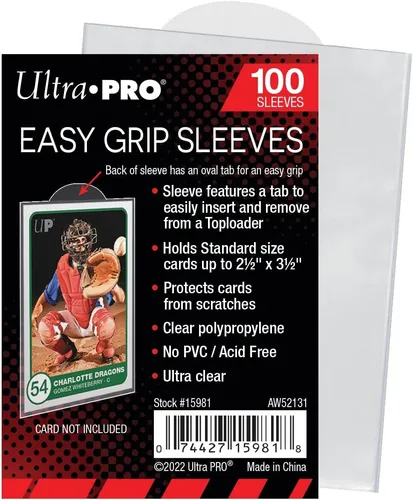 Ultra Pro 100 Easy Grip Sleeves Hüllen für Grading Toploader Semi Rigid Karten