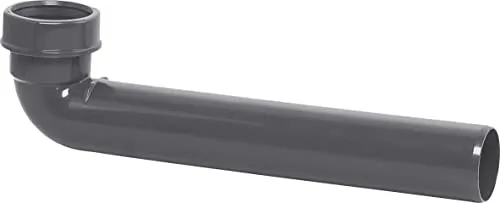 Cornat Rezyklat Winkel-Anschlussrohr - 90° Abzweig - 250 mm - Hergestellt aus recycelten Kunststoffen - Made in Germany Qualität / T355304R