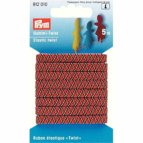 PRYM Gummiband SB - Gummi Twist 7,5mm / rot 1.10 EUR/Mtr.