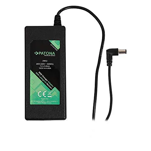 PATONA Premium Netzteil 19,5V 4,62A 90W für Dell Inspiron E1405 E1505 E1705 E1705 1764 1570 7520 9400 9100 300M 500M 5005M 600M Latitude D400 D410 100L X1 X300 D820 D800 D810 D620 D610 D600 Ladegerät