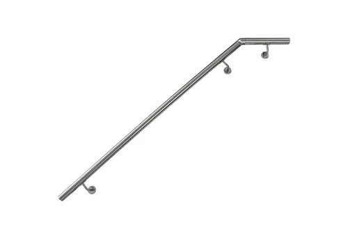 V2Aox Handlauf Handlauf aus Edelstahl mit Winkel 150 cm Gelenkverbinder Geländer