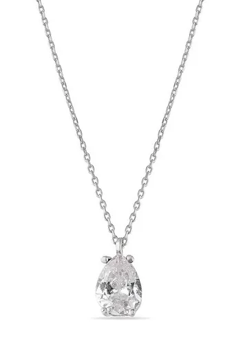 Einzelstück Kette mit Anhänger Einzelstück Halskette mit Tropfen Kristall Anhänger, Zirkonia Stein