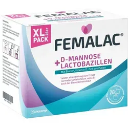 Femalac D-mannose + Lactobazillen Pulver - Arzneimittel zur Unterstützung der Harnwegsgesundheit mit D-Mannose und Lactobazillen für ein ausgewogenes Mikrobiom.