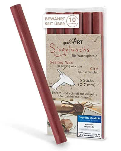 gravurART Siegelwachs flexibel für Wachspistole von gravurART