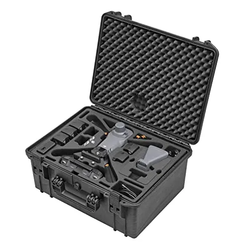TomCase Koffer „Ready to Fly” für DJI Mavic 3 Enterprise/Thermal/Multispectral, Plus Combo, RC Pro Controller, „Akkus Laden im Koffer Funktion, IP67 wasserdichter Case - Made in Germany (Schwarz)