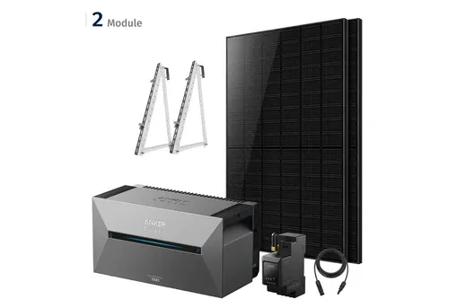 Solarmars 1000W Balkonkraftwerk mit Anker SOLIX Solarbank 2 E1600 Pro