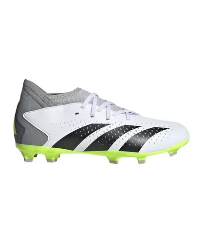adidas Performance Predator Accuracy.3 FG Crazyrush Kids Fußballschuh - Der adidas Predator Kinder-Fußballschuh in Weiß bietet optimalen Grip und hohen Tragekomfort. Ideal für trockene Rasenfelder, garantiert er Kontrolle und Halt bei jedem Spielzug. Die Nockensohle macht ihn zur Geheimwaffe für junge Spieler.