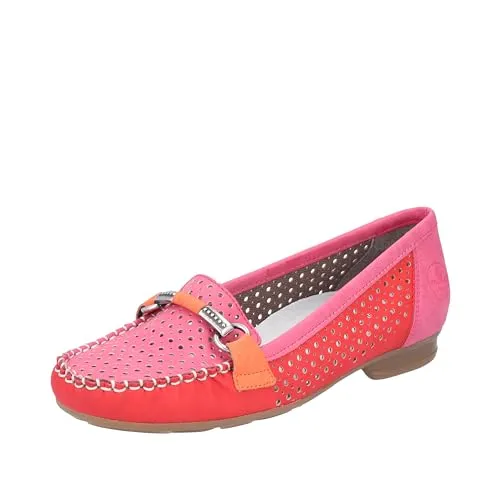 Rieker Damen Halbschuhe 40065 in rot von Rieker