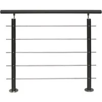 Produktbild Treba Geländer-Set AB10 Bodenmontage 150 cm Aluminium Anthrazit