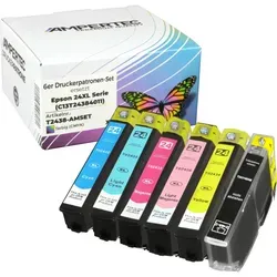 kompatible Tinten ersetzt Epson C13T243840 24XL Multipack KCMY LC LM 6