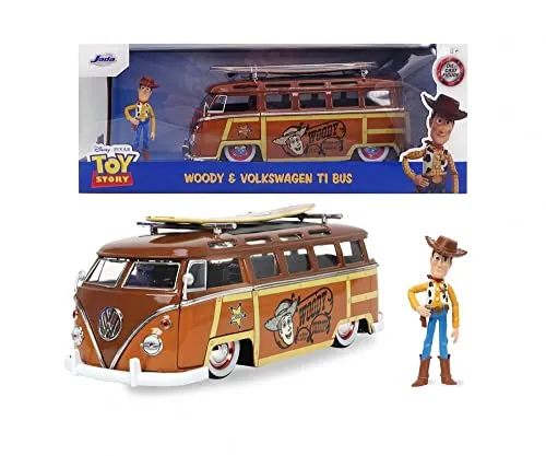 Jada Toys Woody Van with Figure, 1:24, Mehrfarbig