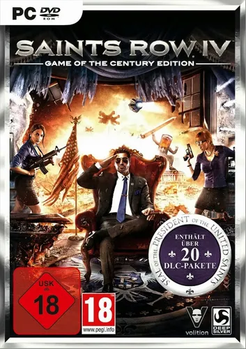 Saints Row IV - Game Of The Century Edition PC - Action/Abenteuer PC-Spiel, USK ab 18, Neu & OVP - Erlebe die ultimative Freiheit in einer offenen Welt voller verrückter Missionen!