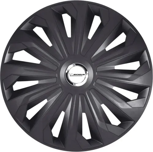 Michelin Radzierblenden Fabienne 40 cm - 4 Stück, Schwarz - Radkappen & Stahlfelgenringe, stilvolle und schützende Radzierblenden für 16 Zoll Räder, die das Aussehen Ihres Fahrzeugs aufwerten.