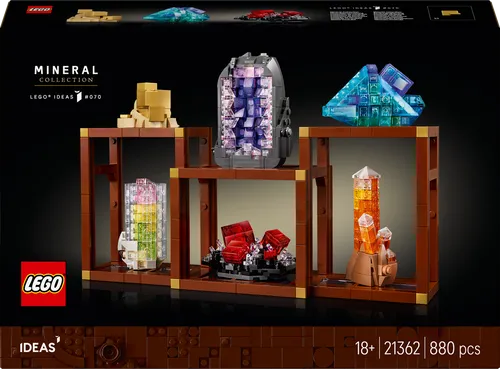 LEGO Ideas 21362 Mineraliensammlung 21362 - LEGO (R) Komplette Sets & Packs, 880 Teile für kreative Bauelemente, ideal für Sammler und Fans ab 18 Jahren.