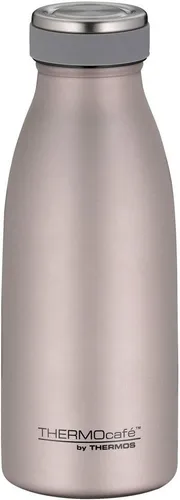 THERMOcafé by THERMOS TC BOTTLE 0,35l - Isolierflasche aus Edelstahl - Thermobehälter, kohlensäurefest, hält Getränke 12h heiß und 24h kalt, ideal für Schule, Büro und unterwegs - 100% auslaufsicher!