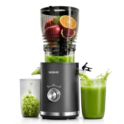 Slow Juicer 300 W schwarz mit 148 mm Einfüllöffnung