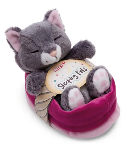 Nici 49746 Sleeping Pets graue Katze von NICI
