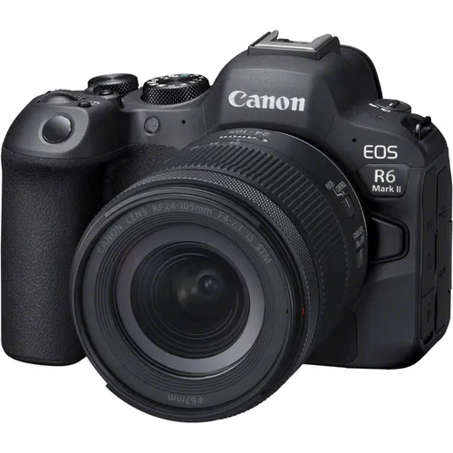 Canon EOS R6 Mark II Gehäuse + RF 24-105mm F 4-7.1 IS STM - Vollformat-Systemkamera mit professionellen Filmfunktionen und herausragender Bildqualität