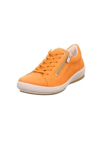 Legero Damen Schnürschuhe Tanaro 5.0 in Orange - Halbschuhe aus weichem Nubukleder mit Reißverschluss für einfachen Einstieg und individuelle Passform. Ideal für Freizeit und Büro, bietet hohen Tragekomfort und vielseitige Kombinationsmöglichkeiten.