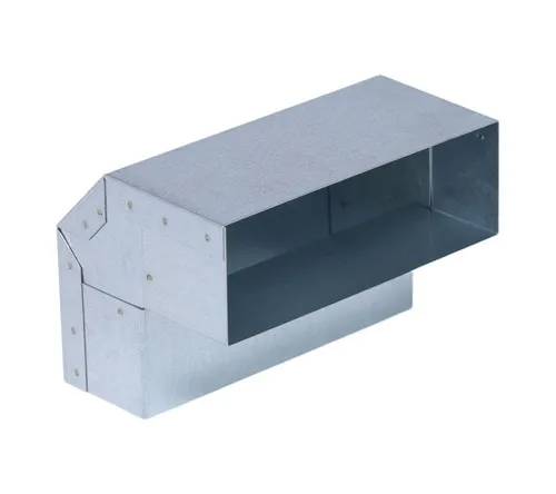 Subtiel Lüftungsschacht Flachkanal Übergang Wand-Boden, 15x11x11 cm