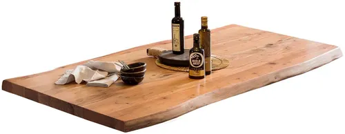SIT Tops & Tables Tischplatte Akazie Baumkante 200x100 cm - Tischplatte aus Akazie mit einzigartiger Baumkante, individuell gestaltbar im SIT Tops & Tables Baukasten-System für Ihren perfekten Tisch.