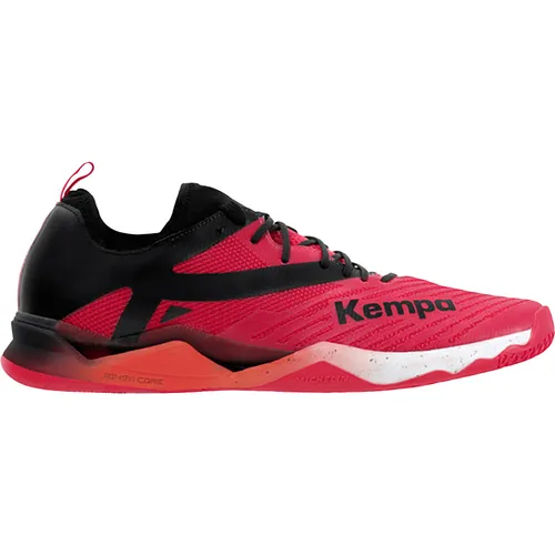 Kempa Herren Handballschuhe WING LITE 2.0 - Rot/Schwarz, Größe 47 EU - Handballschuhe mit Michelin-Dämpfungstechnologie für optimalen Halt und Komfort auf dem Spielfeld. Ideal für ambitionierte Spieler.