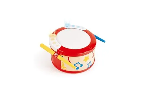 Hape Lern-Spiel-Trommel | Musikinstrument für Kinder ab 12 Monaten, E0620