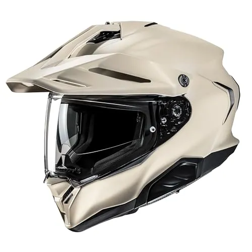 HJC RPHA 60 Solid Motorradhelm (Beige) – Größe M (57) - Integralhelm für Onroad-Fahrten, optimal belüftet mit kratzfestem Visier und antiallergischem Innenfutter. Perfekt für stilbewusste Fahrer!