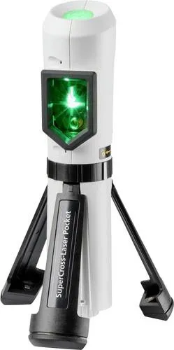Laserliner SuperCross-Laser Pocket - Präziser Kreuzlinienlaser mit 40m Reichweite - Kompakter Kreuzlinienlaser mit integriertem Stativ für präzise Ausrichtungen im Wohnraum. Ideal zum Aufhängen von Bildern und Regalen. Mit gut sichtbarem Nivelliersignal und schnellem USB-C-Akku-Laden.