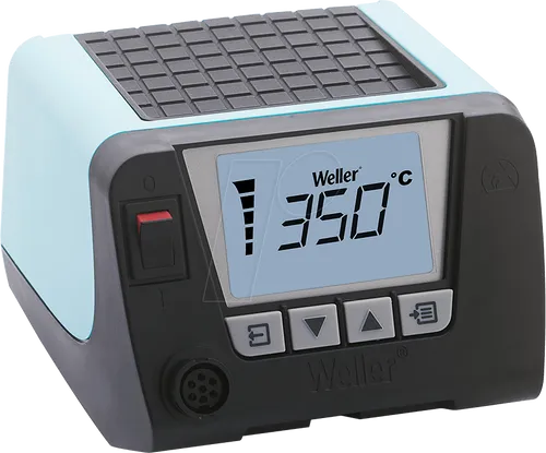 WELLER WT1H - 150W Lötstation mit ESD Schutz - WELLER Lötstation mit leistungsstarkem 150W Heizelement, innovativem LC-Display und 2-in-1 Ablage für effizientes Arbeiten und einfache Bedienung.