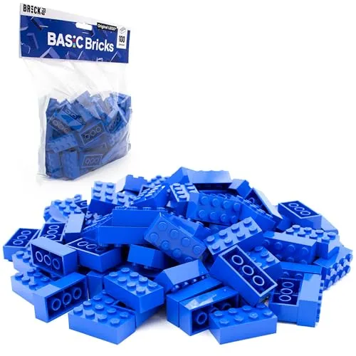 LEGO Steine Blau 2x4 Classic, 100 Stück
