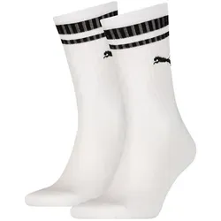 PUMA Socken PUMA UNISEX HERITAGE CREW SOCK (2-Paar) Komfort-Passform, gepolsterte Sohle weiß 35-38