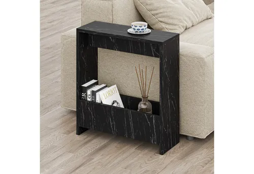 HOCUS PICUS Beistelltisch mit Zeitschriftenregal in schwarz von Decortie