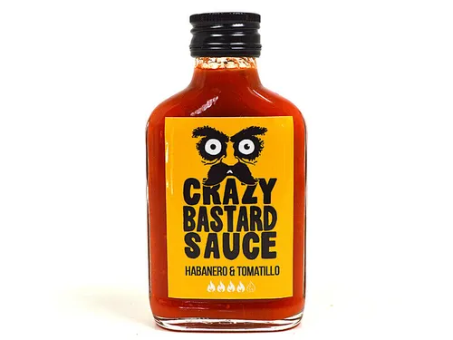 Crazy Bastard Sauce - Habanero & Tomatillo Chilisauce (100 ml)