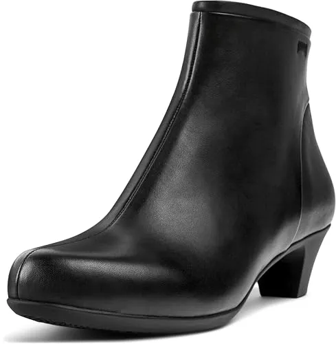 Camper Unisex 46232-036 Lederstiefeletten Helena niedrig schwarz (37) - Wanderschuhe in schickem Design, die feminine Stiefelette Helena bietet Komfort mit 3-5 cm Absatzhöhe und praktischem Reißverschluss für einfaches An- und Ausziehen.