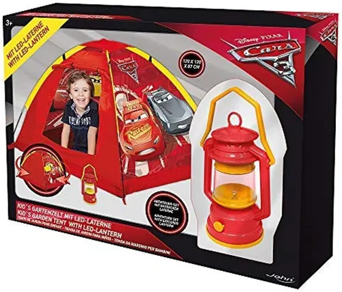 John My Starlights Gartenzelt Cars LED Outdoor Spielzelt Abenteuerzelt rot