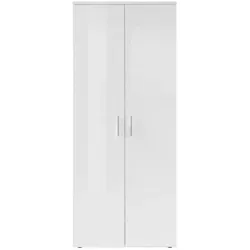 Mid.you Schuhschrank Weiß mit 11 Fächern, 80x190 cm