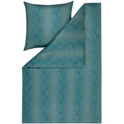 Estella Mako-Interlock-Jersey Bettwäsche-Garnitur 2-teilig in blau von ESTELLA
