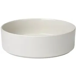 Blomus Schale PILAR 3000 ml Moonbeam - Schalen & Schüsseln – zeitloses Design aus hochwertigem Steingut, spülmaschinen- und mikrowellengeeignet, ideal für Frühstück und Snacks.