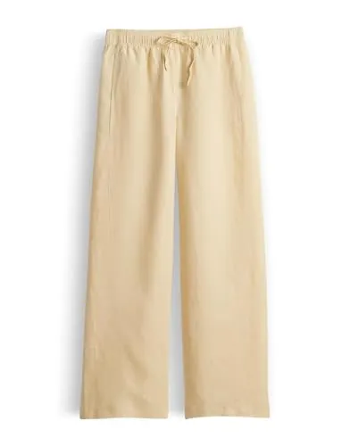 OPUS Damen Wide Leg Pants | MILENI Resort Hose aus reinem Leinen Honey Butter, Größe 44 - Die OPUS Wide Leg Pants kombiniert modernes Design mit hoher Qualität. Ideal für stilbewusste Frauen, bietet sie hohen Tragekomfort durch den weiten Schnitt. Perfekt für vielseitige Outfits und ein angenehmes Tragegefühl.